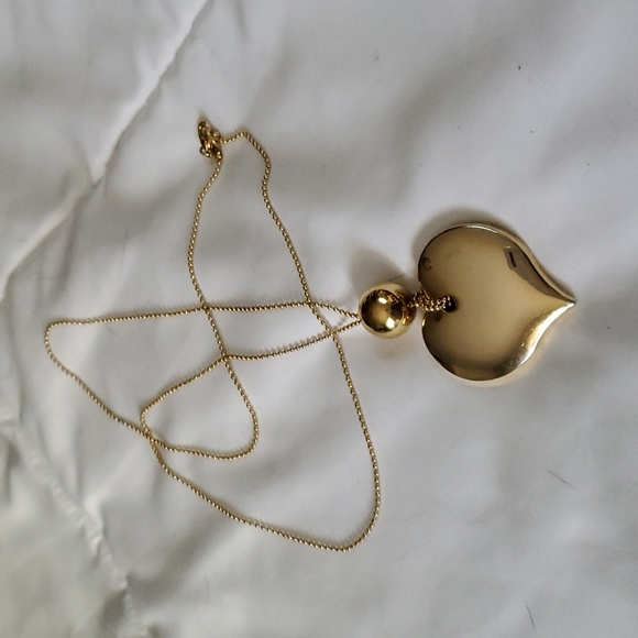 Jewelry - Large Solid Heart Sweater Necklace